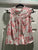 Lucky Brand White top with pink floral flowers 100% cotton Women's - S