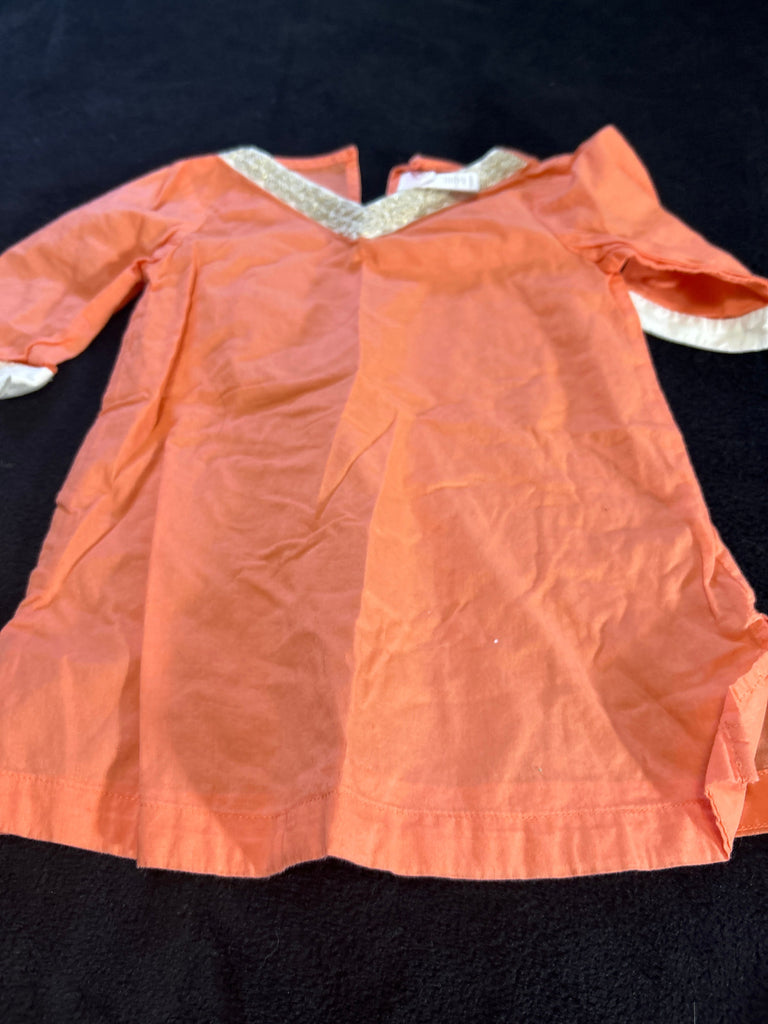 Janie and jack Peach tunic 18-24 Months