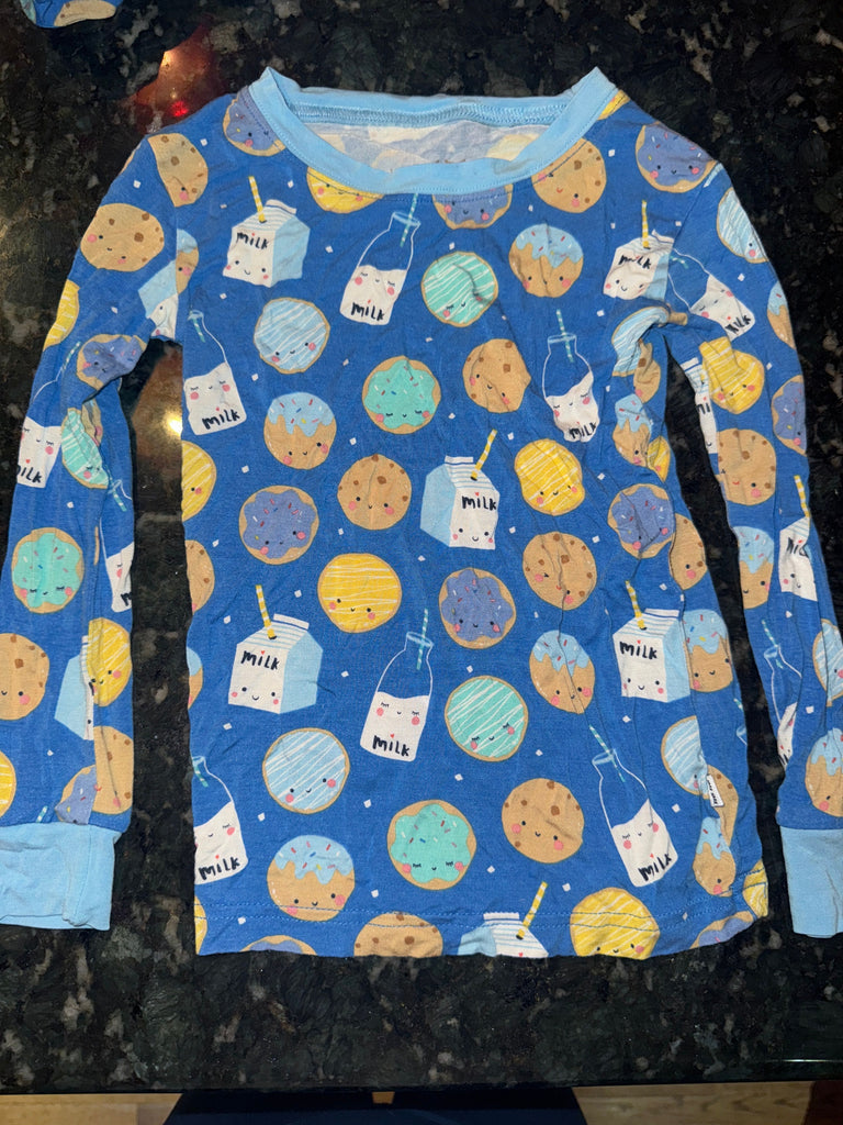 Little Sleepies Cookies and Milk pajama set, like new 3T