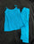 Justice Teal rhinestone tank top and leggings set 6T/6