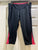 Old navy Black with pink athletic capris approx 17 inch length Women's - L