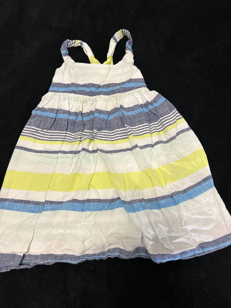 Gymboree White striped sundress 2T