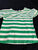 Baby gap White and green striped shirt 5T/5