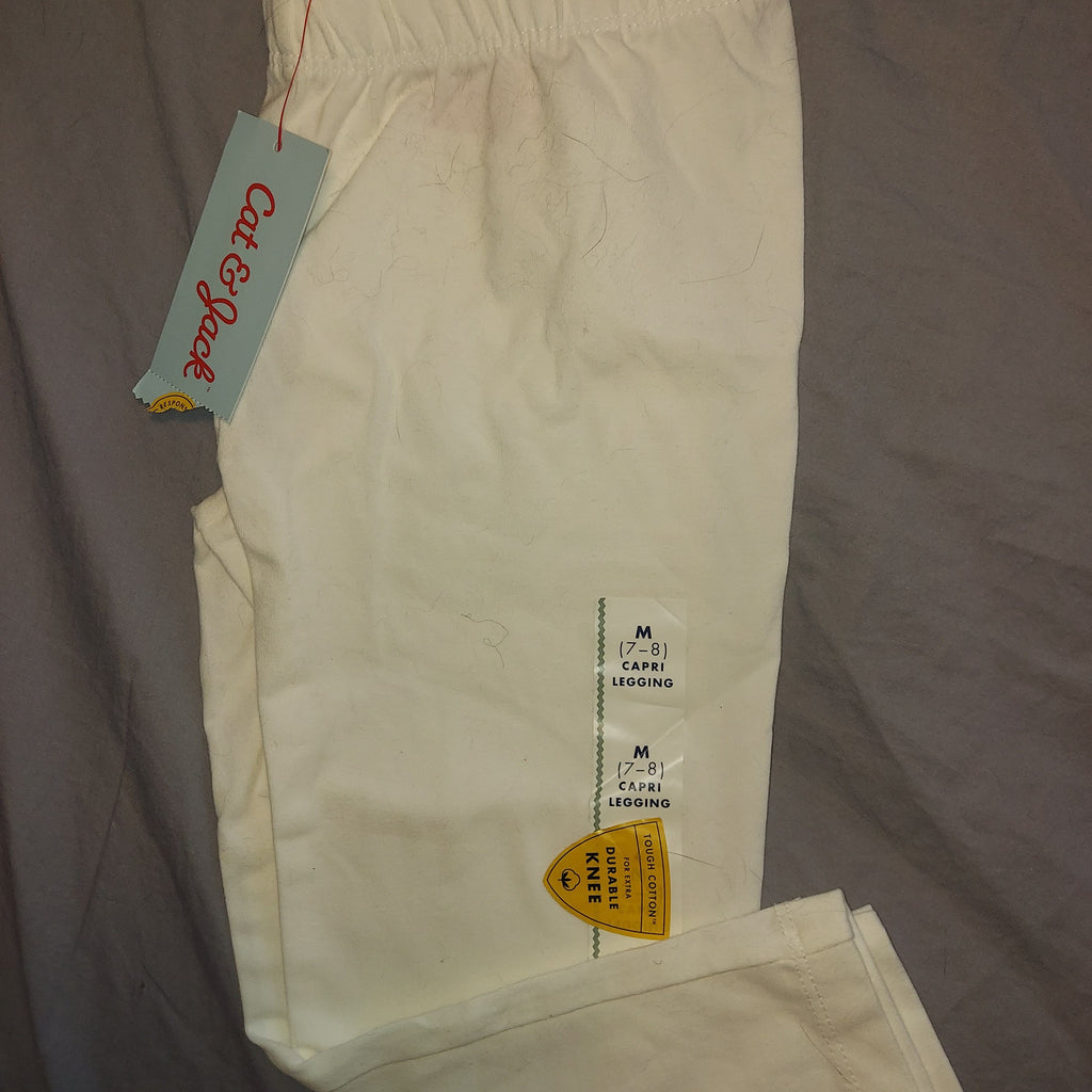 Cat and jack Brand new! White Brand new w tags capri leggings retails 7 7-8