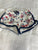 Baby gap White shorts with navy trim and flowers 3T