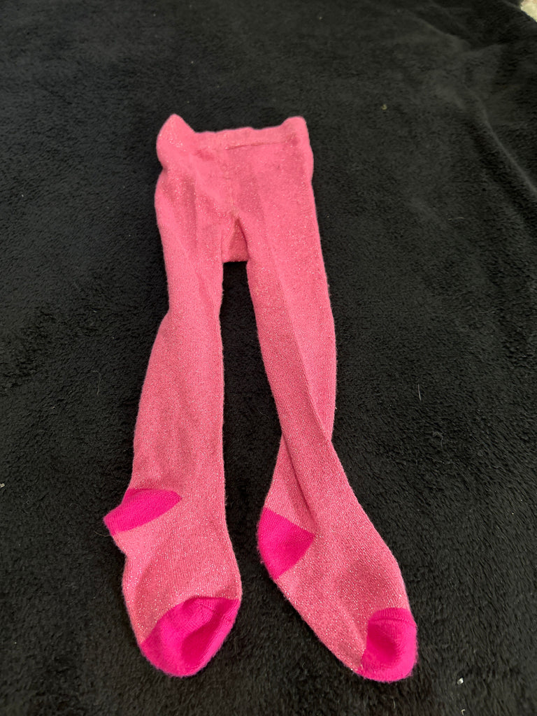 Target Pink sparkle, knit, tights 12 Months