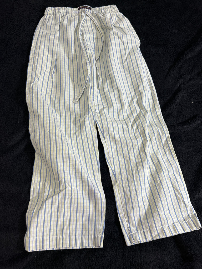 Andrew Scott Green and blue cotton pajama bottoms 7-8
