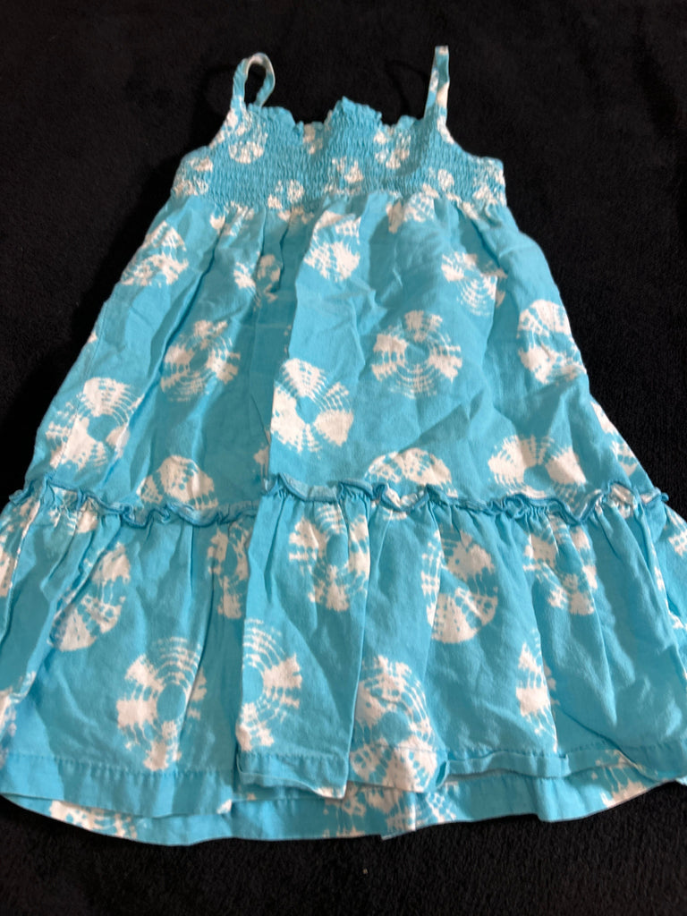 Faded glory Blue sundress with tie-dye decorations 3T