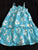 Faded glory Blue sundress with tie-dye decorations 3T