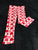 Carters Pink and red heart leggings 2T