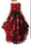 Girls black and red high low dress Size 5 - 6 dress