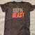 Underarmour Black 100 percent beast dri fit short sleeve 10-12