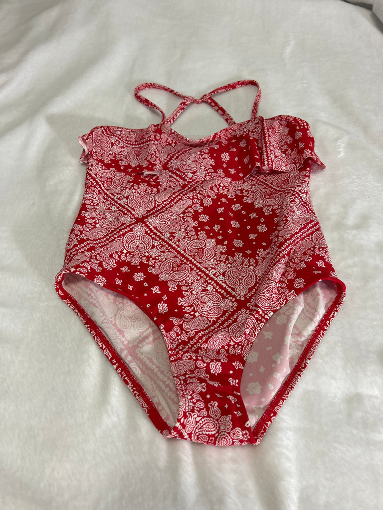 Oshkosh bgosh Red and white one piece Small (6-8)