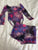 Future star Pink and purple leotard and Short set 6T/6