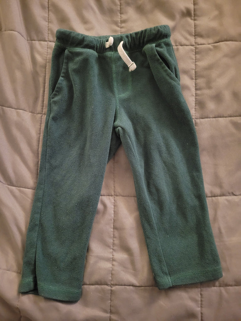 Carters 24 month green fleece pant 18-24 Months