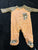 Small wonders Orange and white striped sleep, and play with bear 3-6 Months